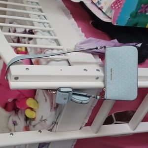 Blue michael kors purse